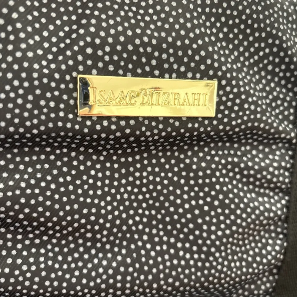 Isaac Mizrahi Black and White Tote Elegant Structured Design-Insulated Lunch Box - Image 3