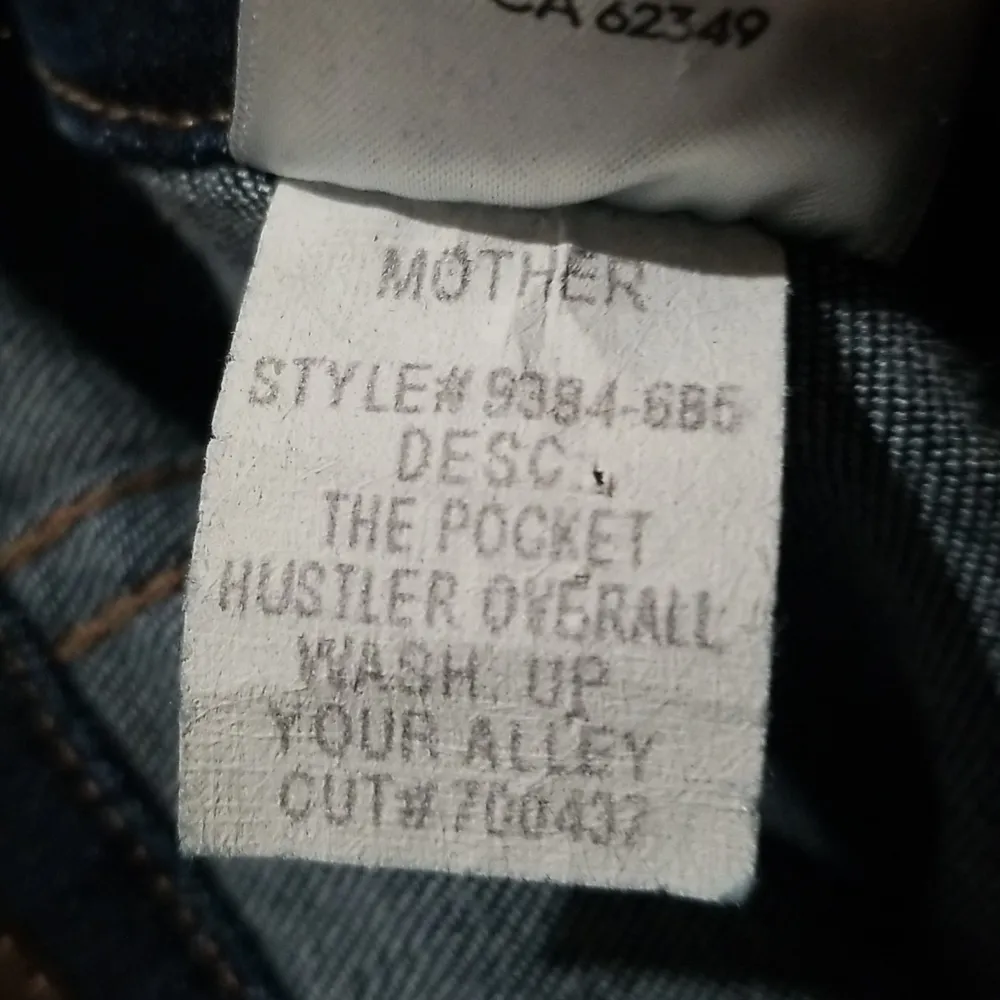 💕MOTHER💕 The Pocket Hustler Overall ~ Up Your Alley 29 Blue - Image 16