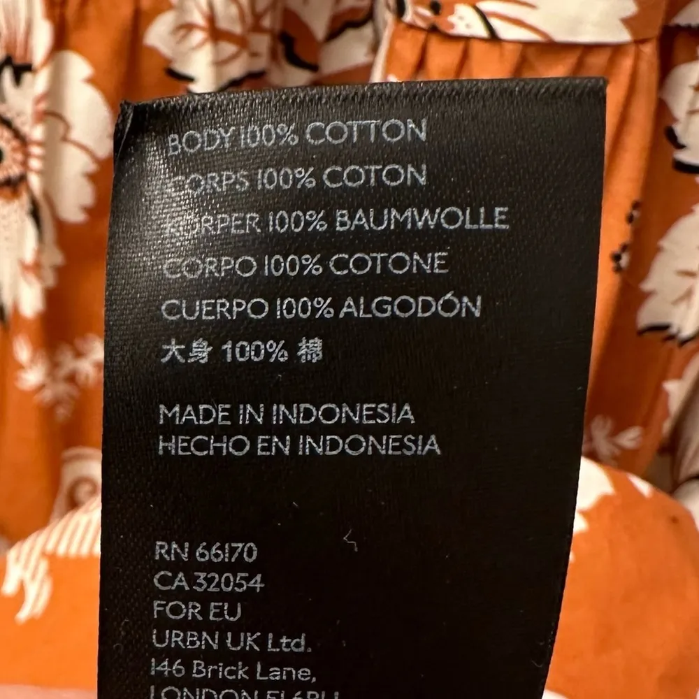 Anthropologie The Somerset Tiered Maxi Dress Burnt Orange Floral size medium - Image 10