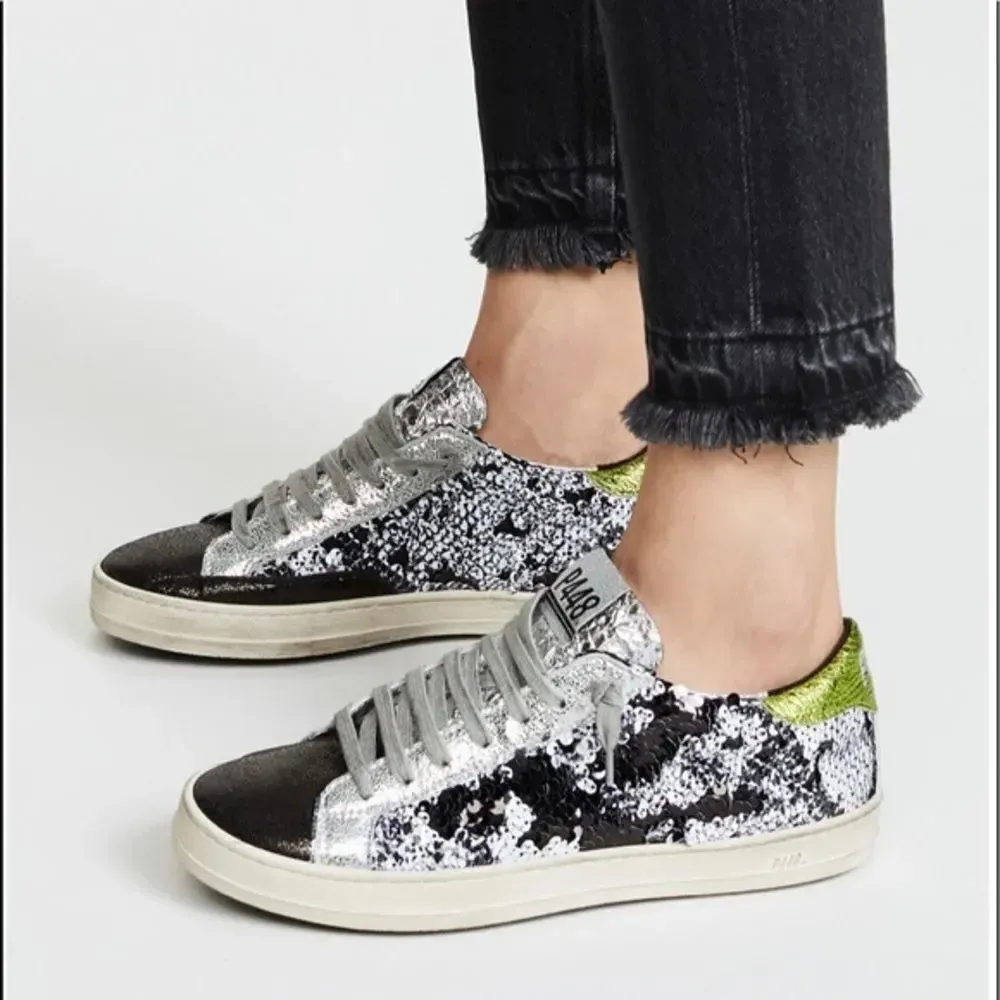 P448 John Sequin Sneakers size 6 - Image 11