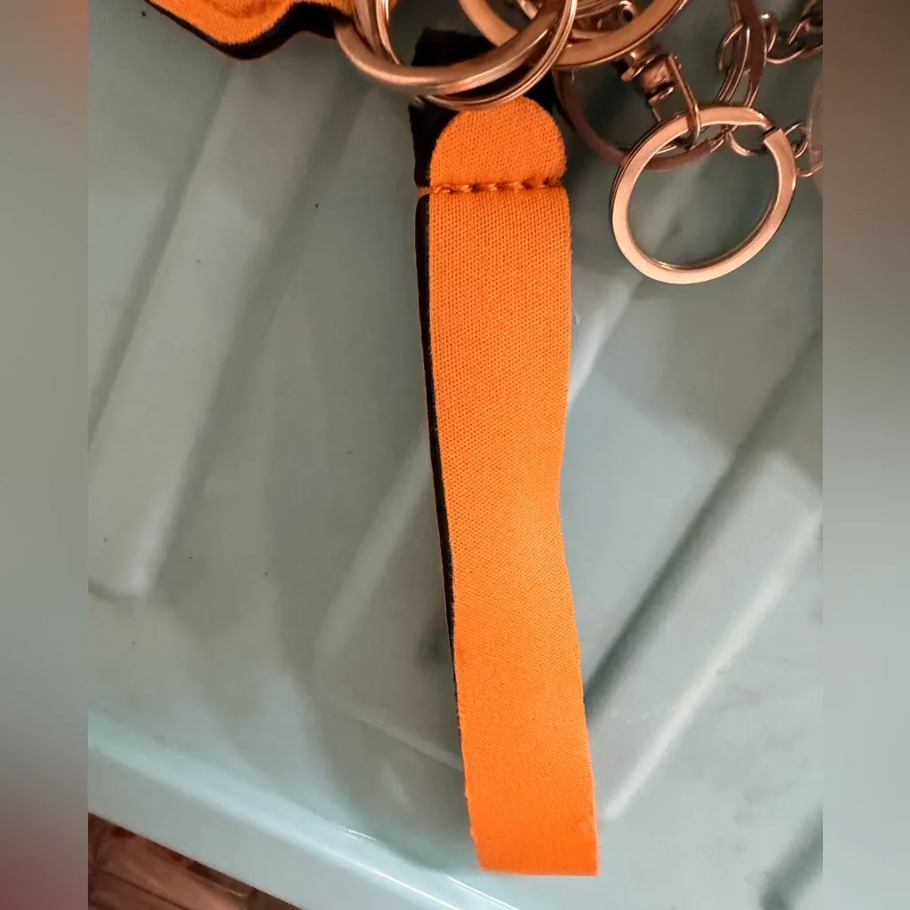 Bright Orange Frida Kahlo Keychain - Image 9