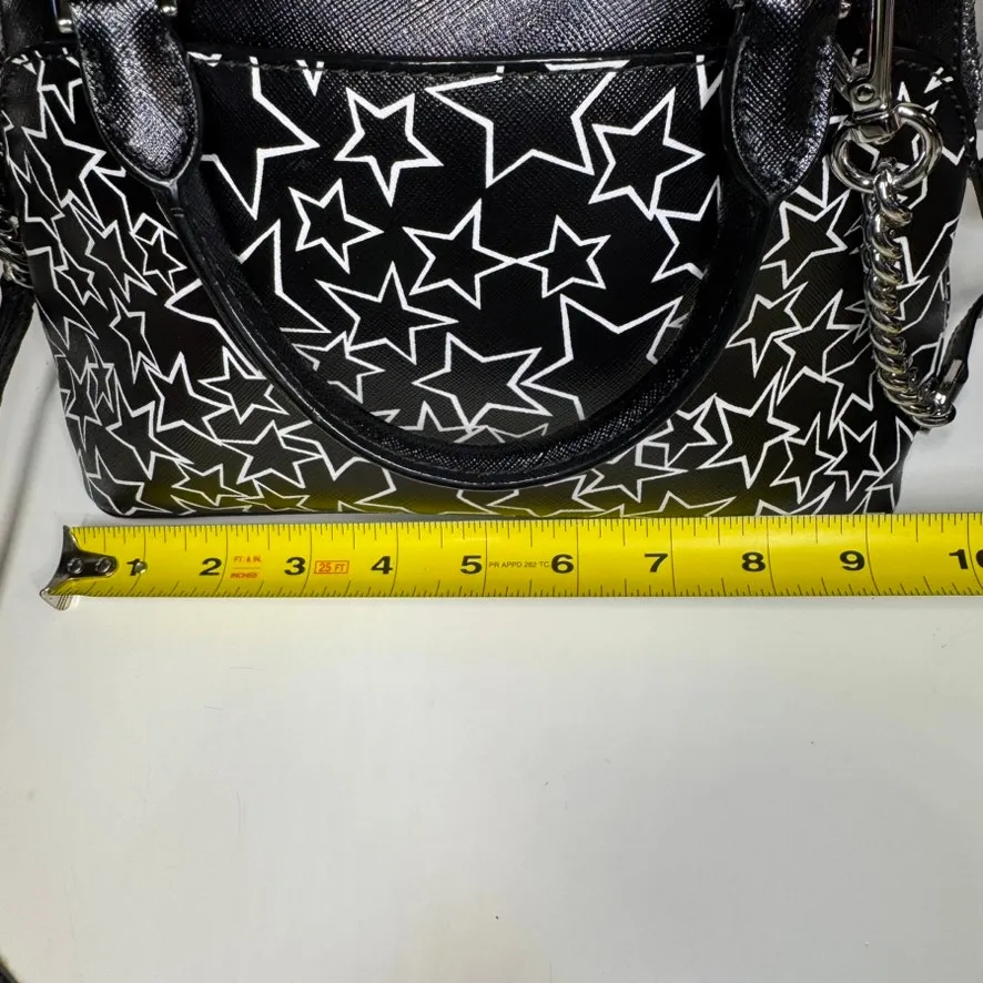 Michael Kors Emmy Star Print Dome Satchel Crossbody Bag Saffiano Leather - Image 11