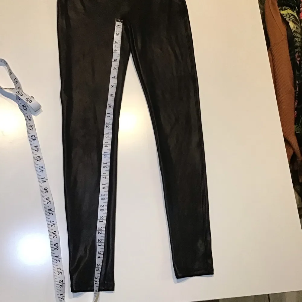 Spanx Shine High Rise Legging Black Womens Size L - Image 4