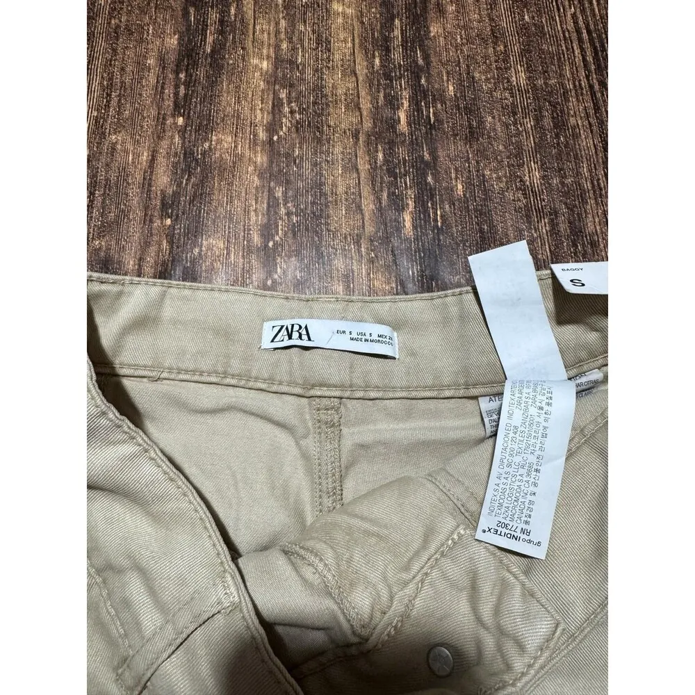 NWT Zara pants women’s size SMALL Baggy - Image 2