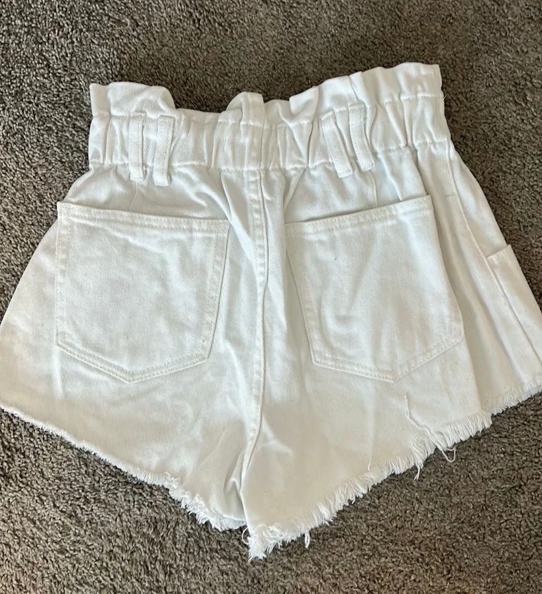 white denim shorts  - Image 2