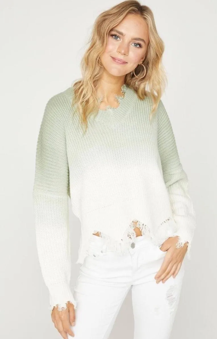 Below Deck Distressed Ombre Sweater - Image 2