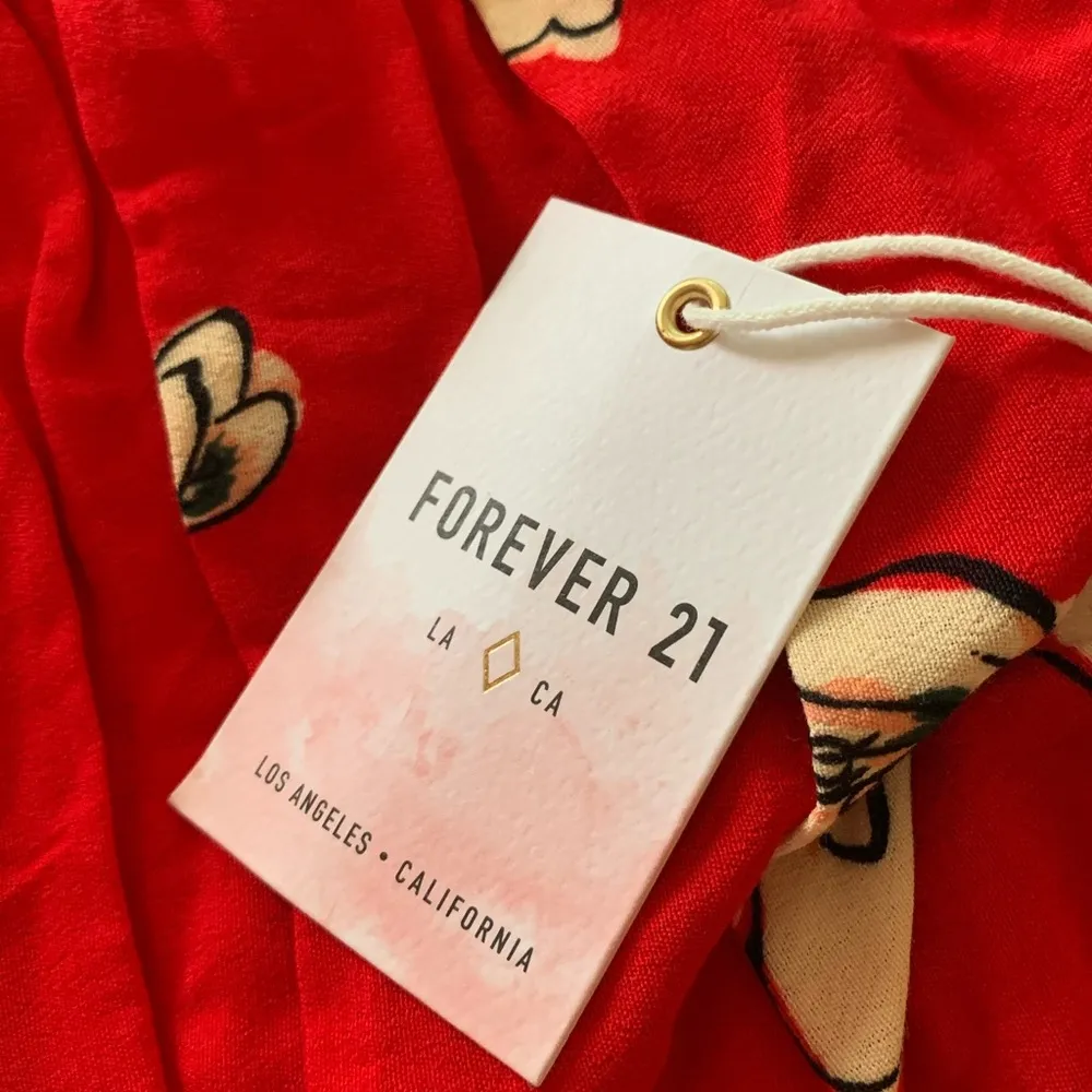 Forever 21 Red Floral Dress - Image 9
