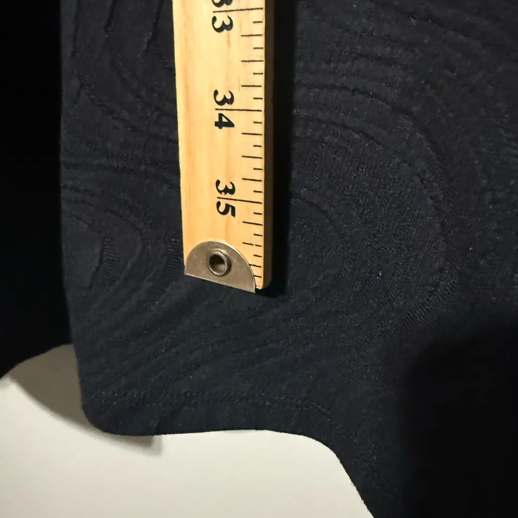 JULIAN TAYLOR women’s size 10 black dress ruched v-neck knee length NWT - Image 2