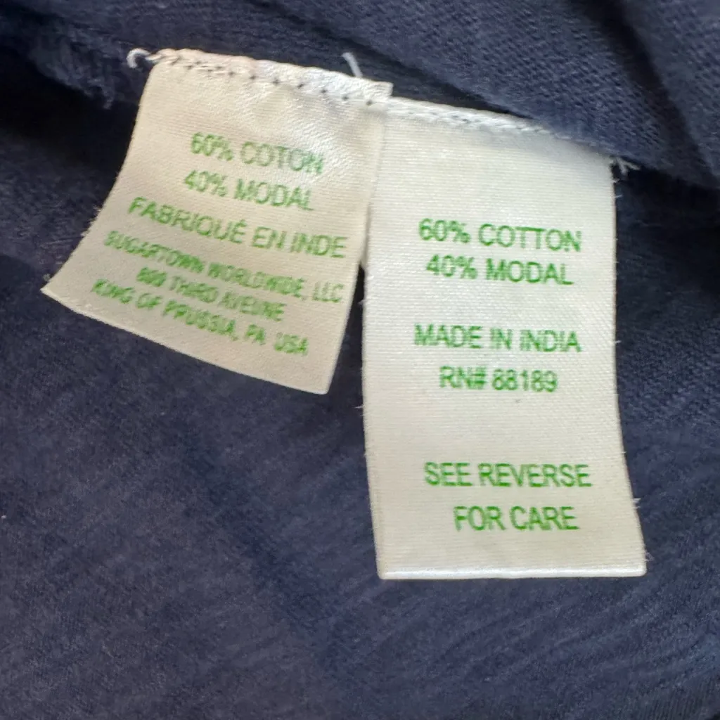 Lilly Pulitzer Navy Blue Del Lago Tunic Midi Length Dress sz L - Image 11