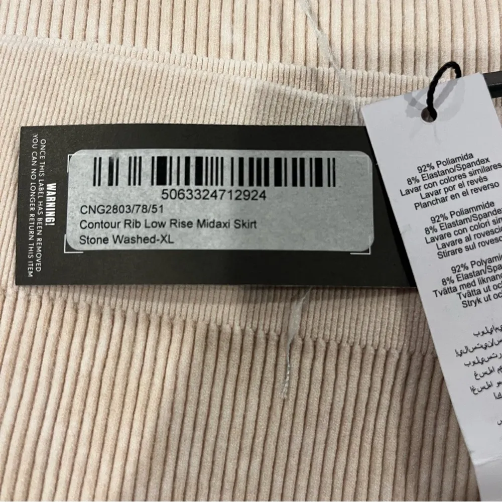 🌺NWT PRETTY LITTLE THINGS RIBBED FITTED MIDI SKIRT SIZE X-LARGE🌺 - Image 5