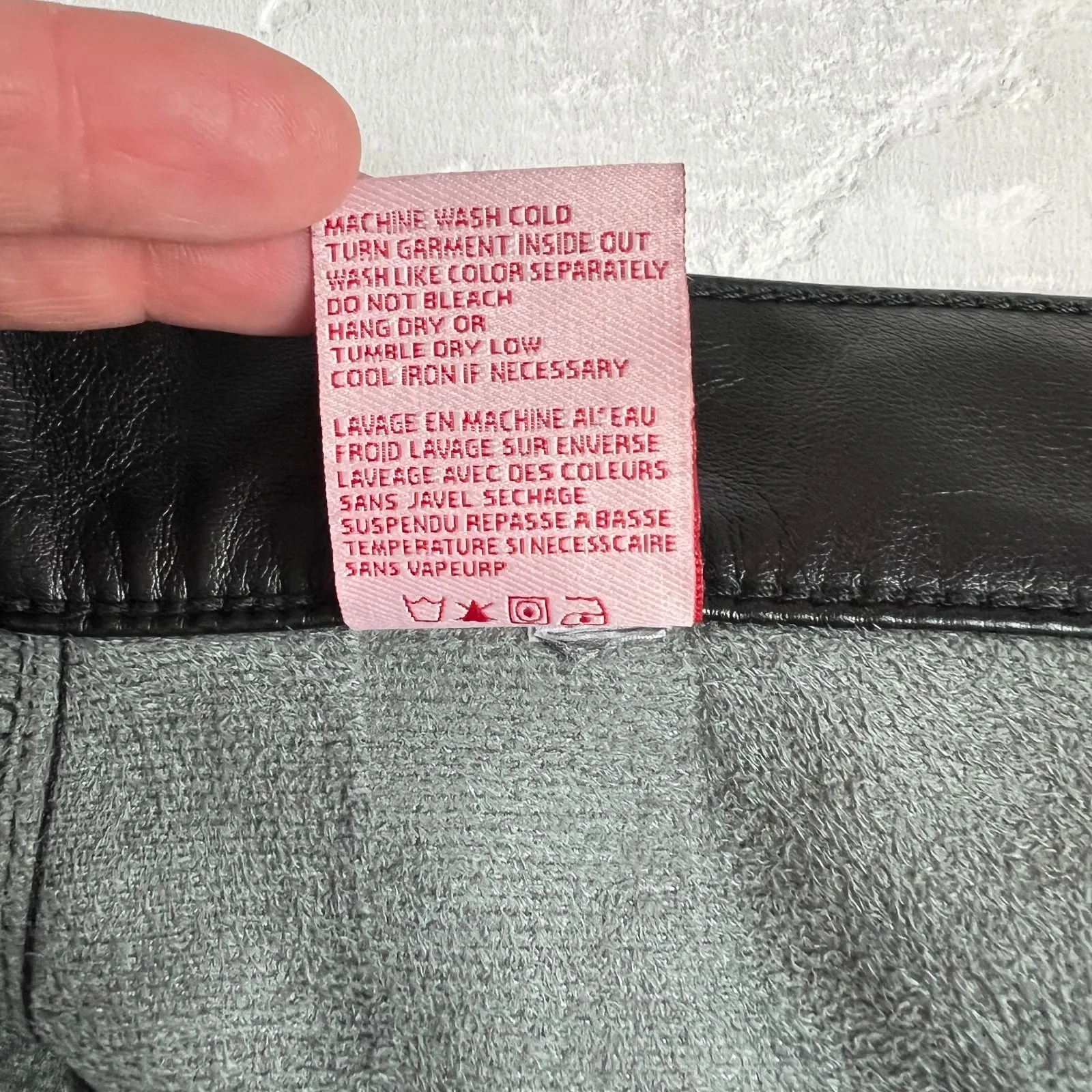 Revice Venus Flares Pants Womens 31 Black Faux Leather Supernova Star Butt Biker - Image 9