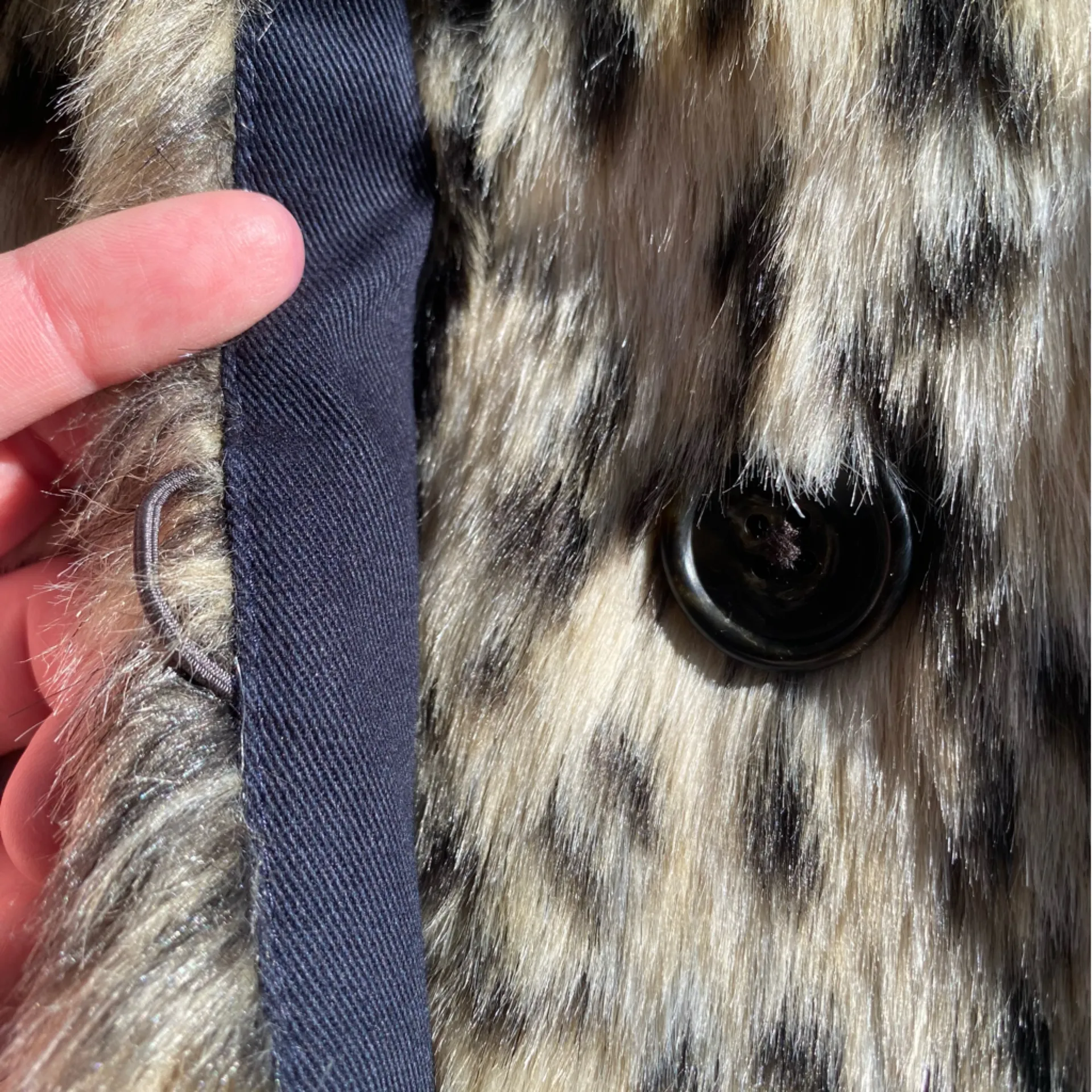 J. Crew Faux Fur Snow Leopard Cropped Jacket - Image 9