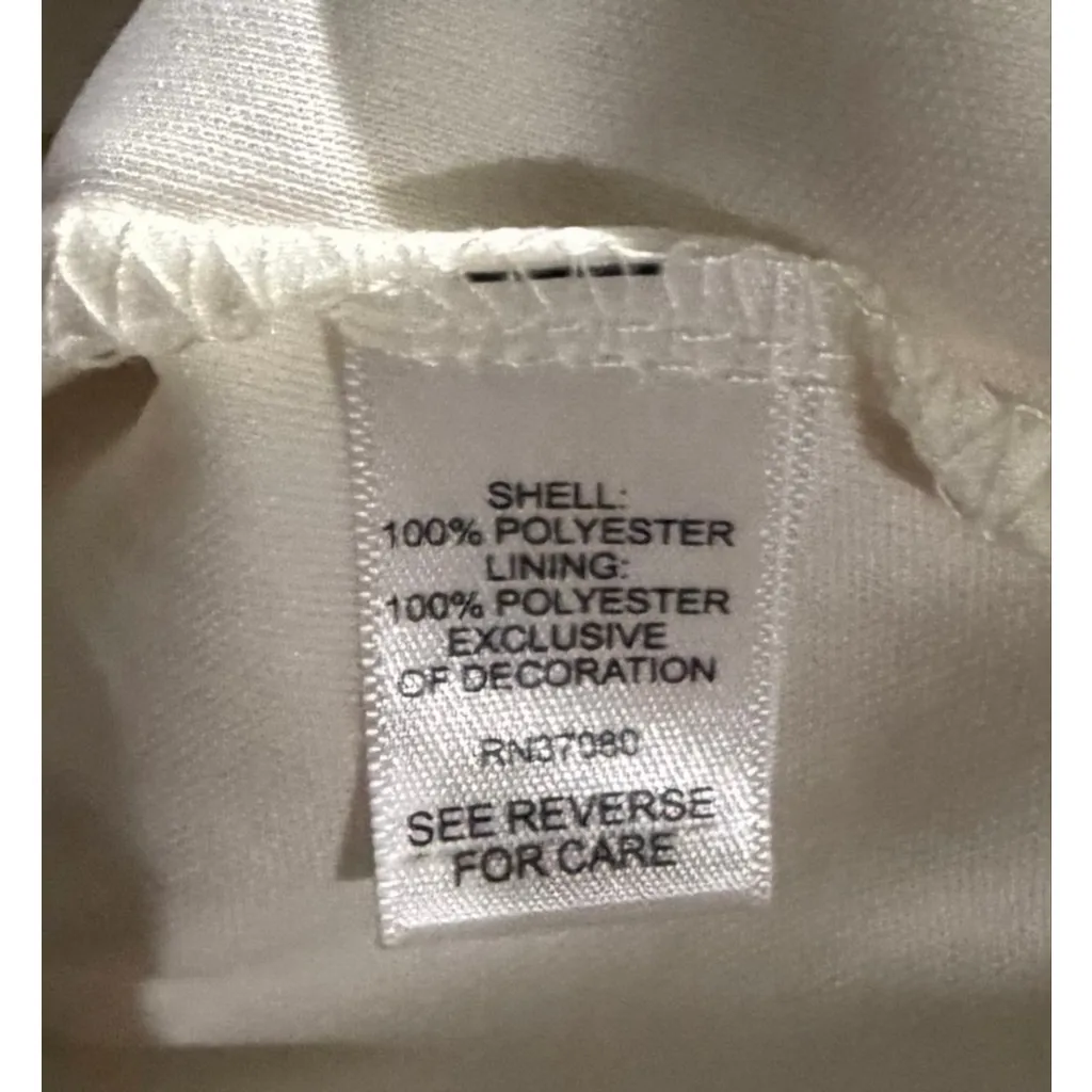 Whimsigoth Cottagecore Floral Lace Peplum Blouse L Romantic Prairie Fairy Cato White Size L - Image 6