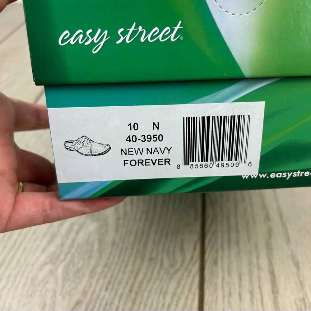 Easy Street Forever Women's Comfort Cutout Clogs 10N New Navy $55 - Image 9