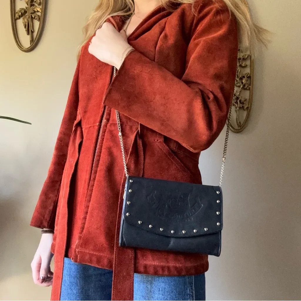 Juicy Couture Black Crossbody Bag with Studs - Image 11