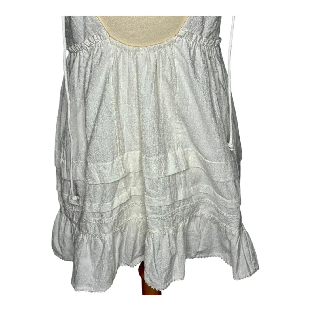 Free‎ People Desert Days Mini Dress White Sleeveless Halter Women Size Small - Image 13