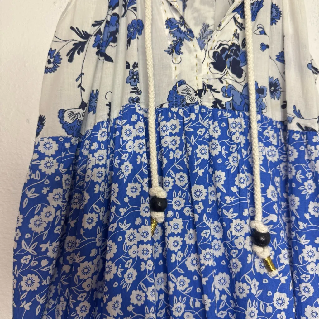 Ro's Garden Provence Blue‎ Sofia Maxi Dress Blue Size XS - Image 5