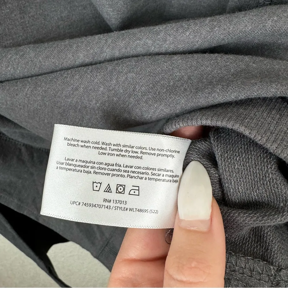 Wildfox "Easy Does It" Gray Rainbow Crewneck Sweater Cotton Blend Size Medium - Image 5