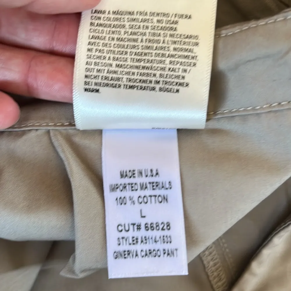 NWT Agolde "Ginerva" Tan Cargo Pants Relaxed Fit.  Size Large - Image 10