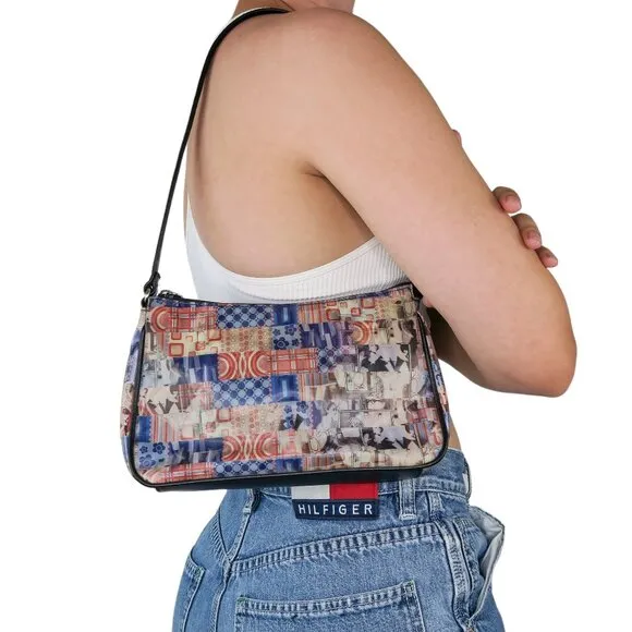 Vintage Y2K Relic Holographic Blue & Pink Mini Bag Purse - Image 2