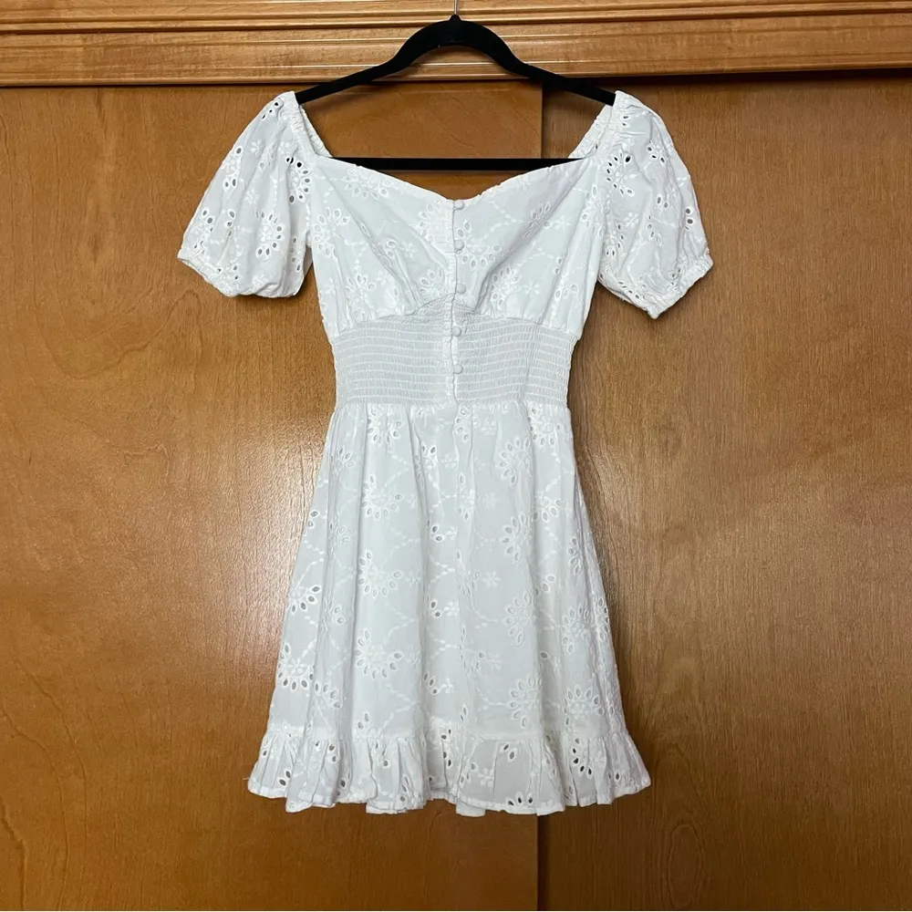 Ditsy Doo Mini Dress in White Size XS - Image 2