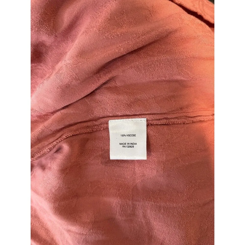 Tularosa Womens Dress Pink Kennedy Midi Layered Fit Flare Flared Sleeve Small - Image 11