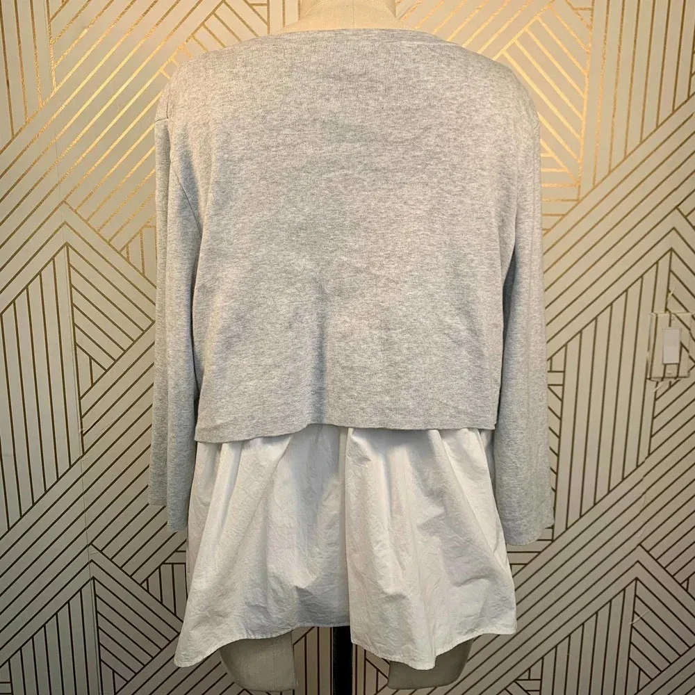 COS  Gray Layered Back‎ Pullover Sweater - Image 9