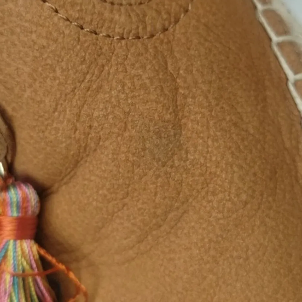 Nine West Women's Tan Shoes/Mules W/ Tassel Sz6.5M SKU3882 - Image 8