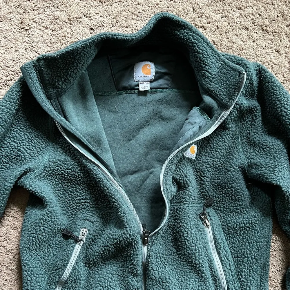 Deep Pile Full Zip Fleece Sherpa Jacket - Image 3