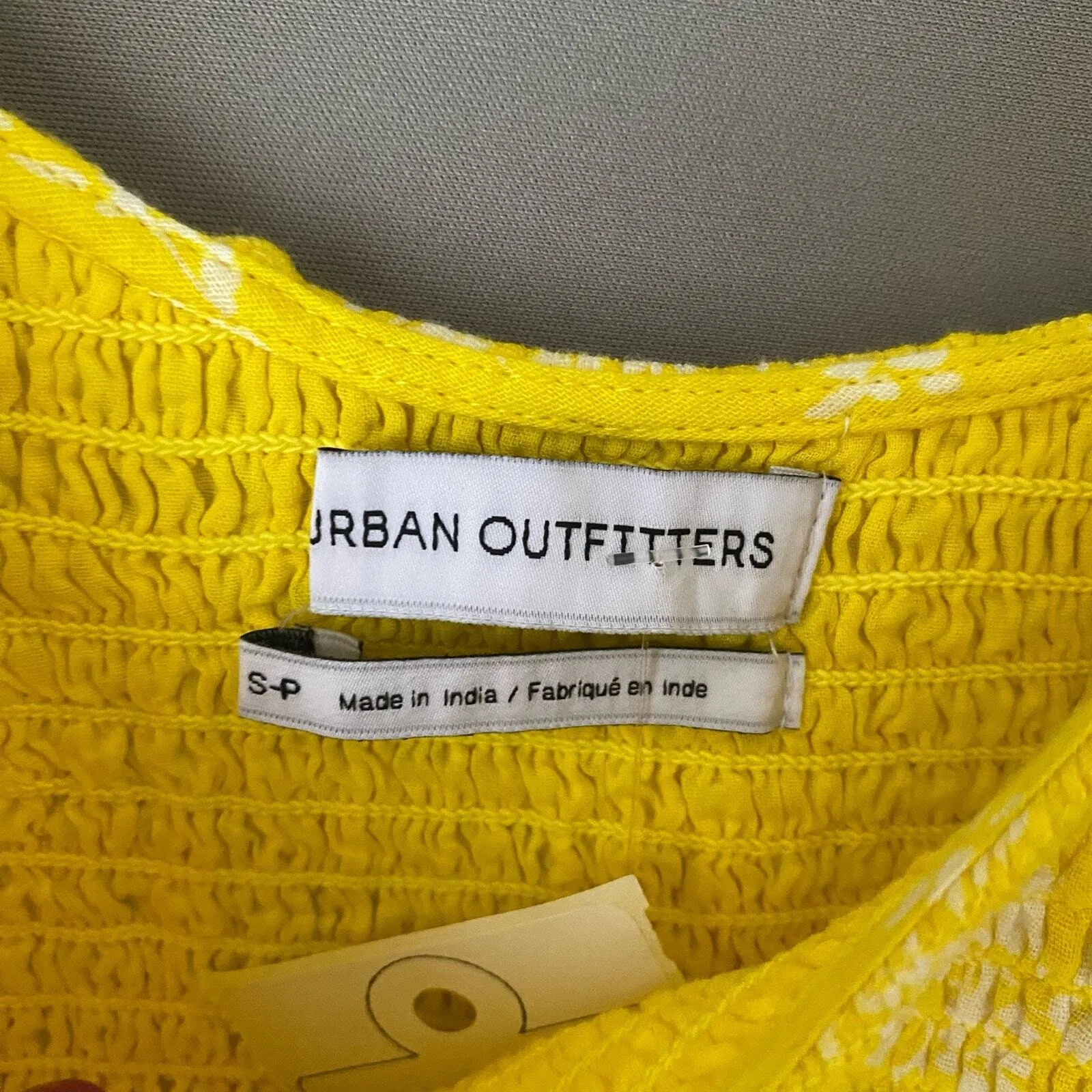Urban outfitters sz‎ S spaghetti strapped yellow prairie sundress NWT - Image 6
