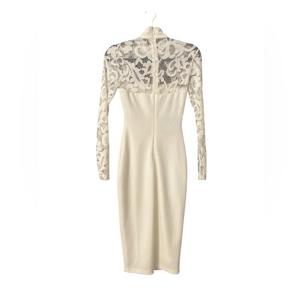 Nookie x Revolve Lady Lace long sleeve dress in white NWT - Image 4