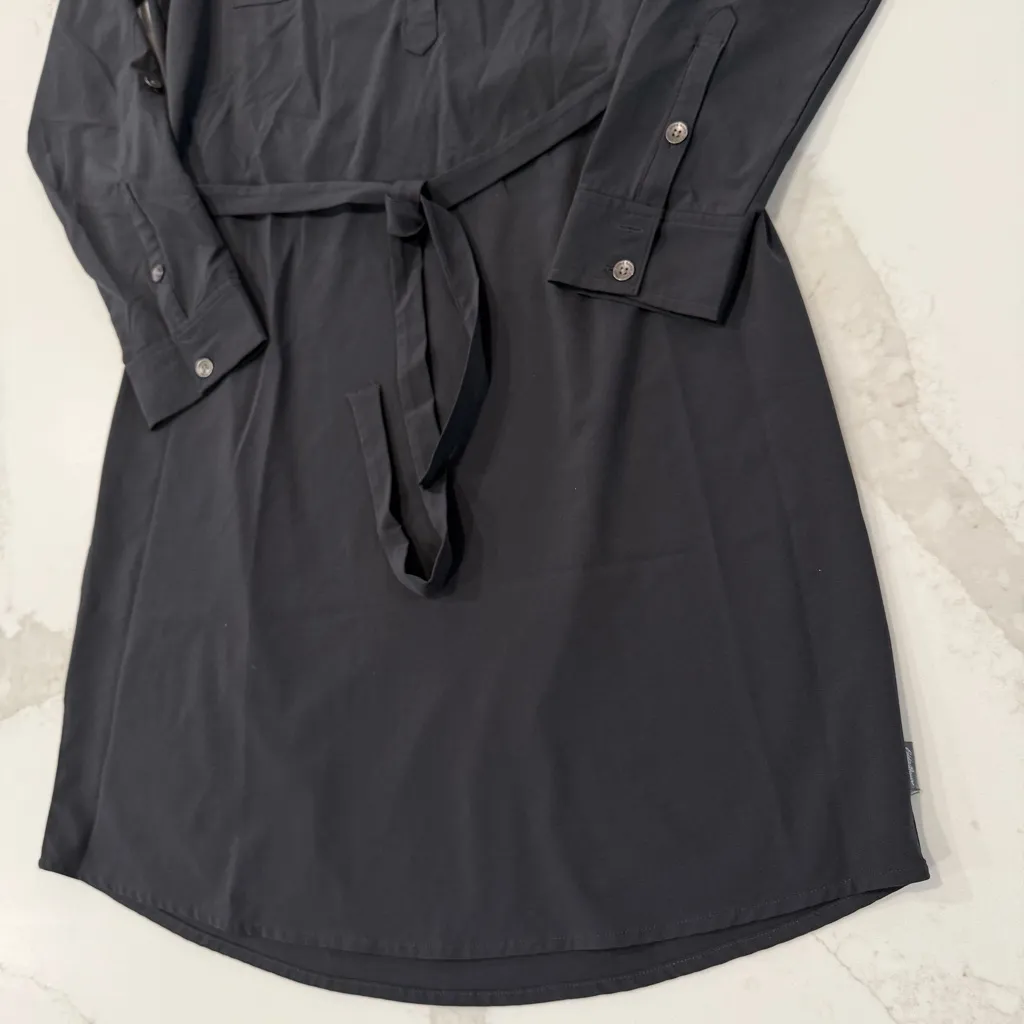 Eddie Bauer Departure Long Sleeve Travel Shirt Dress Womens Small Black Gorpcore - Image 3