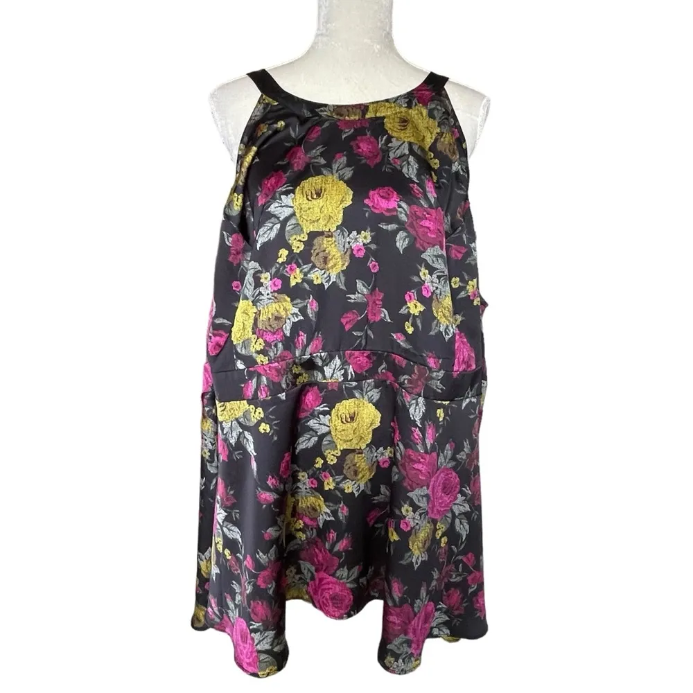 Torrid Georgette Goddess Neck Tank Top Floral Print Women’s Plus Size 5 Zip - Image 4