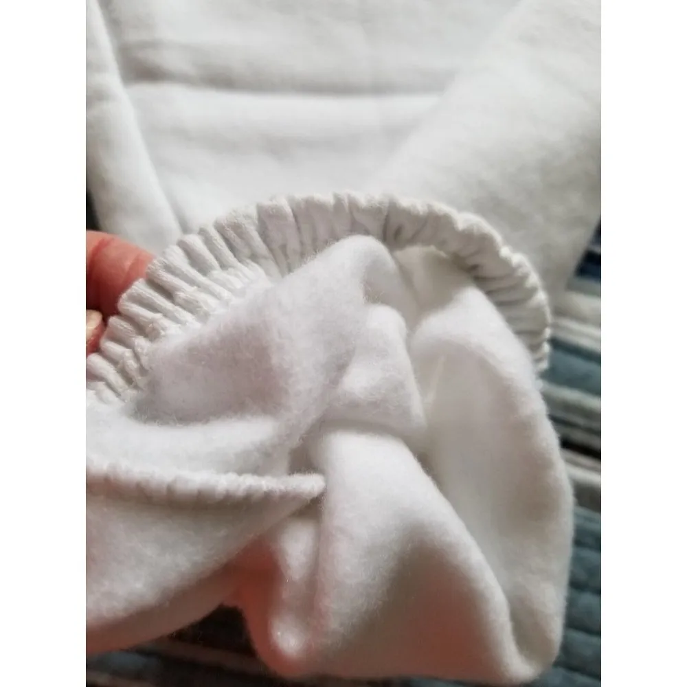 BP Cotton Blend White High Waisted Jogger Sweatpants Womens Size Large (L) - Image 3