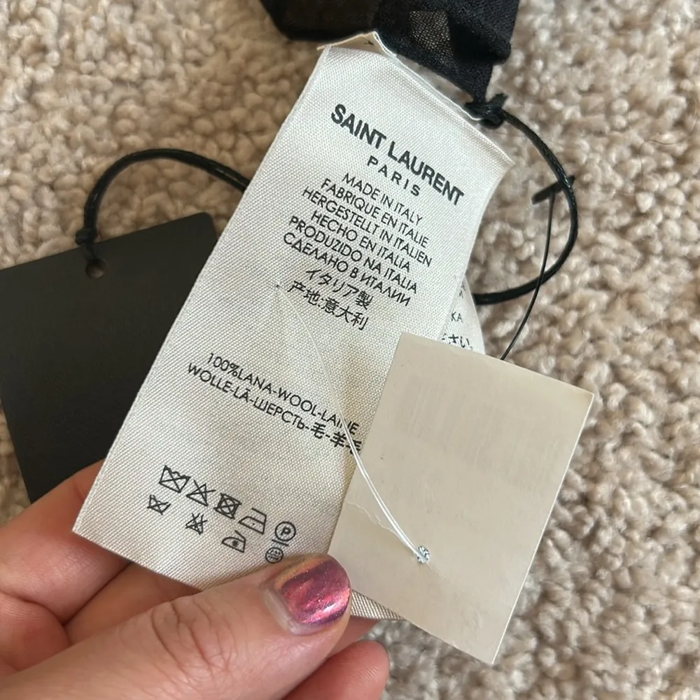 Saint Laurent 100% wool scarf - Image 3