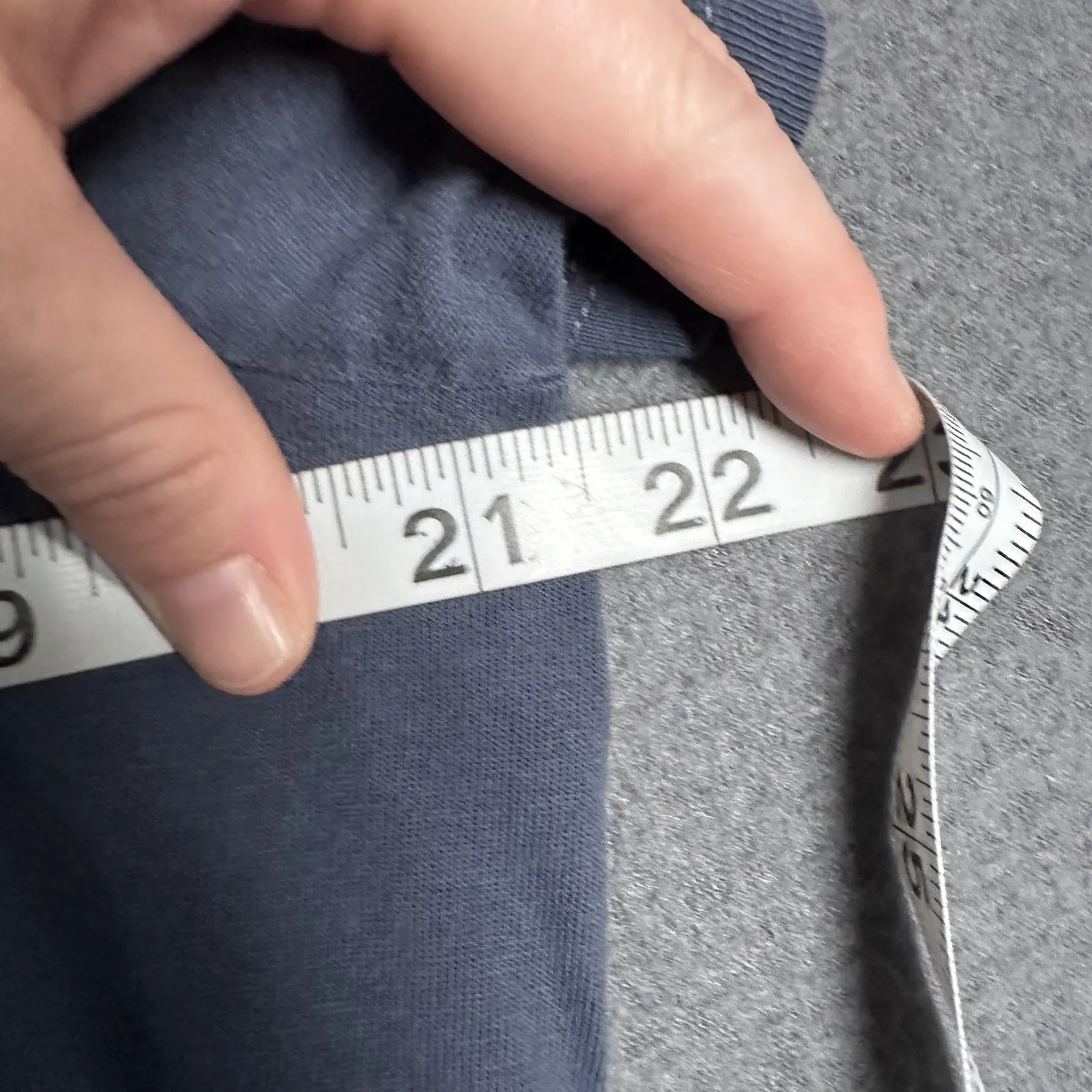 Life Is Good Shirt Womens Large Blue Crusher V Neck USA Flag Heart Graphic Tee - Image 8