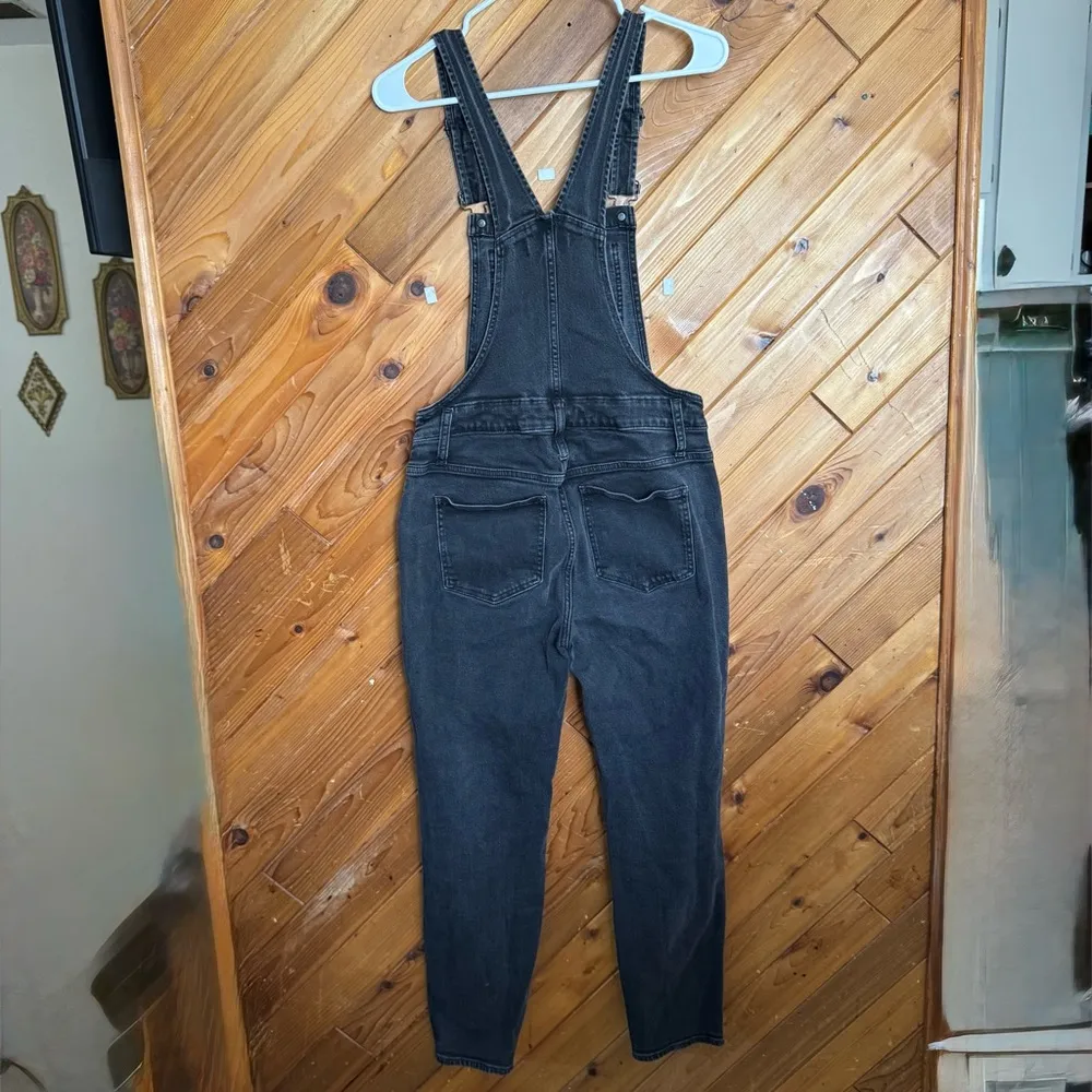 Madewell Women's Black Denim Overalls Size Medium - Image 5