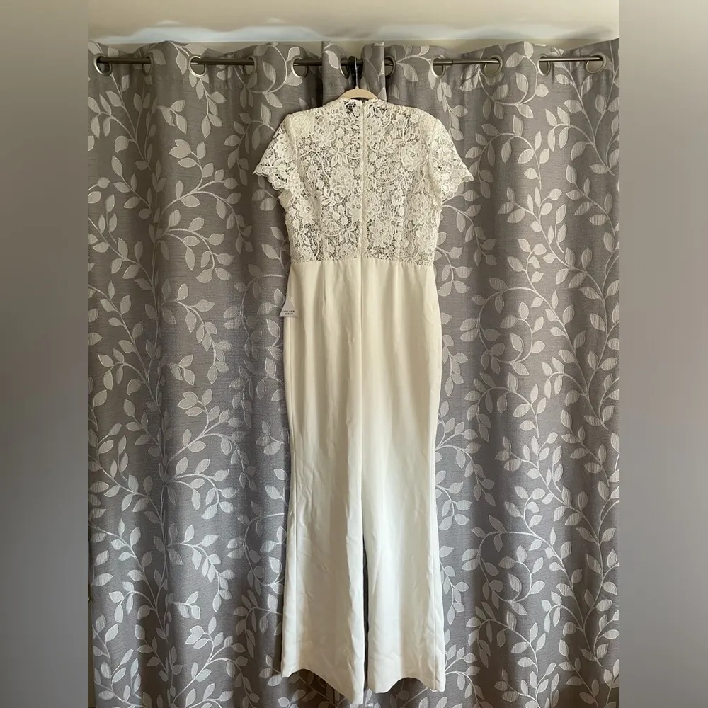 NADINE MERABI Hattie White Jumpsuit Size XXL - Image 9