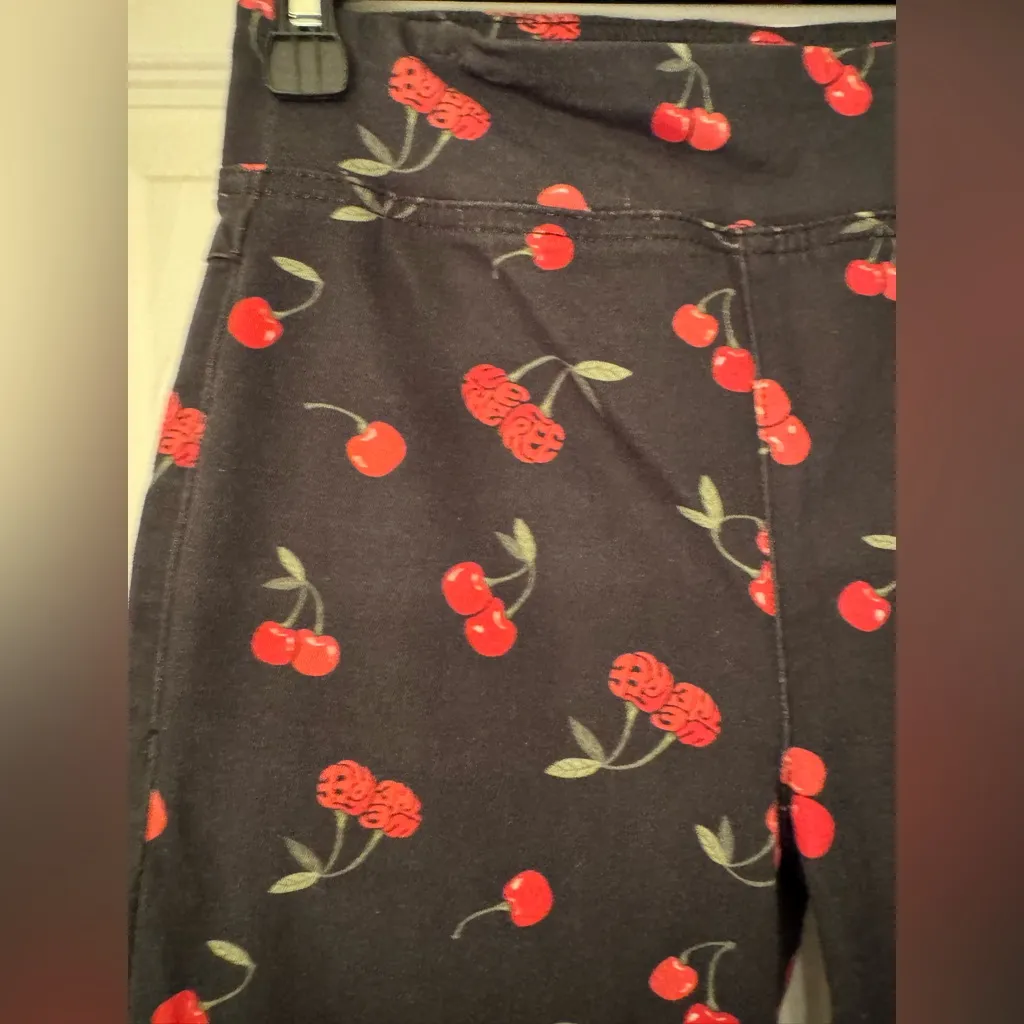 Free People We The Free In My Feelings Printed Cropped Slim Flare Pants Size XS - Image 10