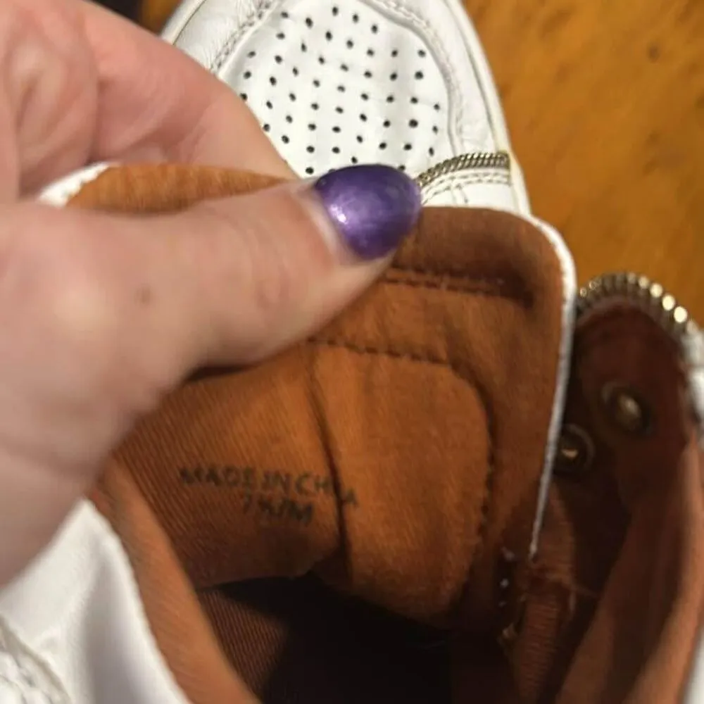 Rebecca Minkoff hightop sneaker leather 7.5 - Image 6