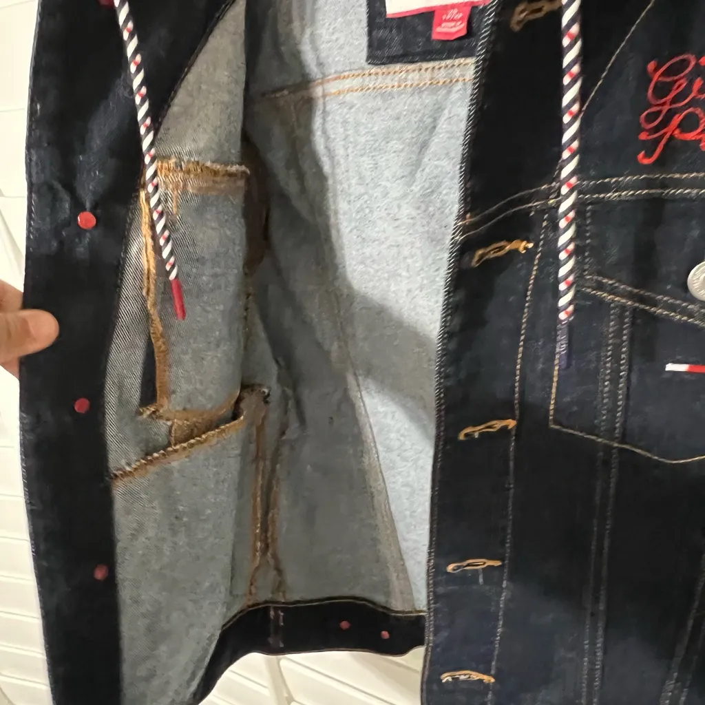 Tommy Hilfiger Denim Girl Power Hoodie Jacket XS - Image 9