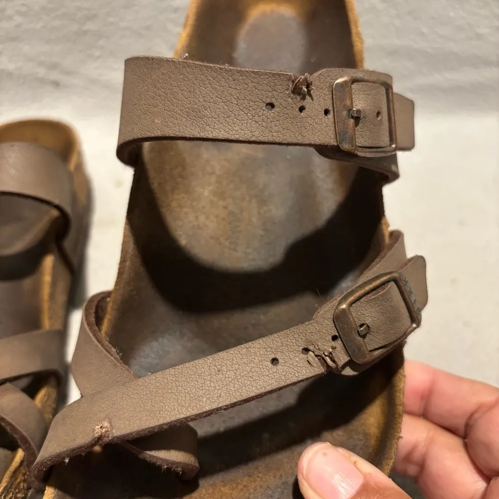 Birkenstock Mayari Open Toe Slide in Brown Sandals‎ Women’s size 8 - Image 6