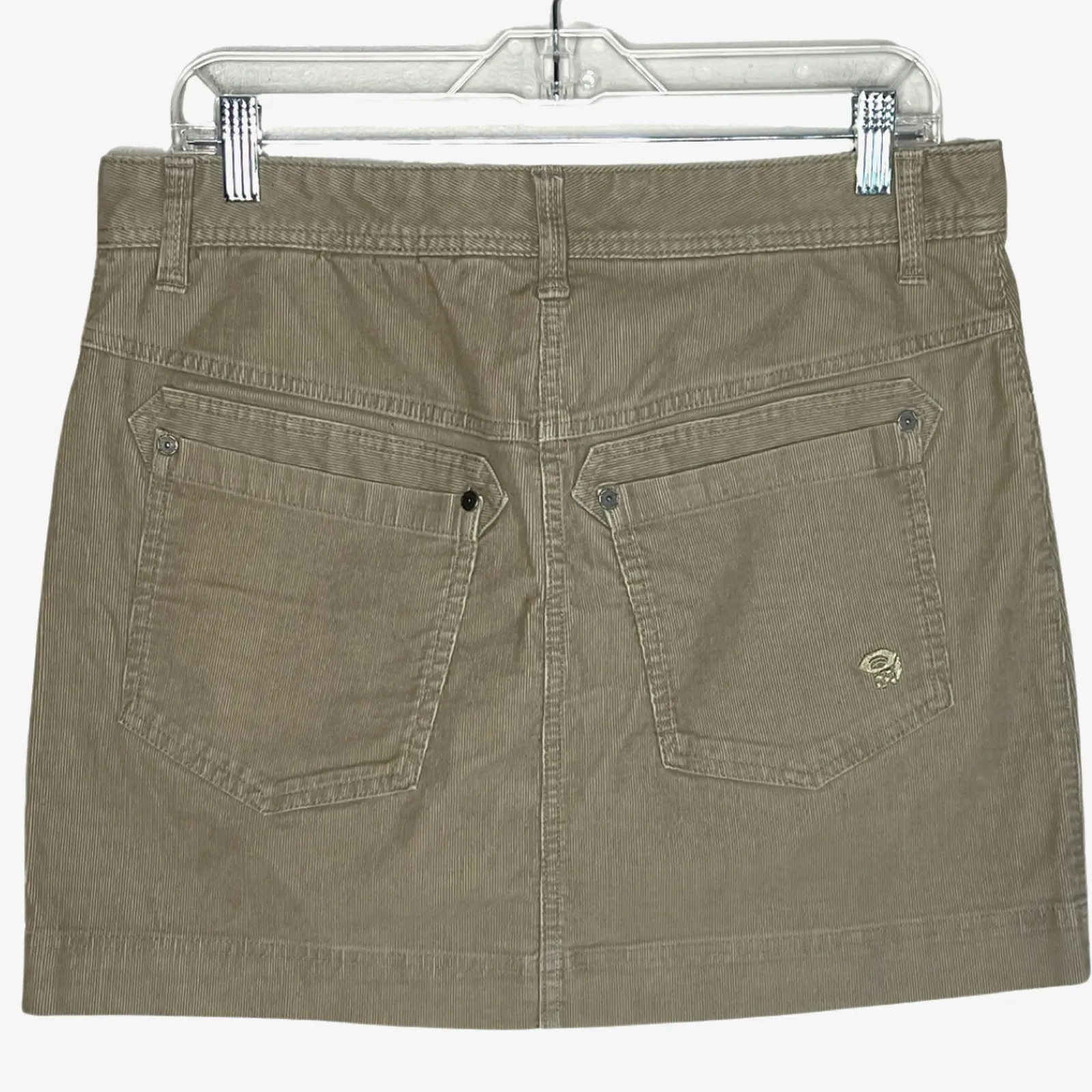 Mountain Hardwear Skirt Womens 8 Tan A-Line Corduroy Mini Skirt Basic Heritage - Image 2