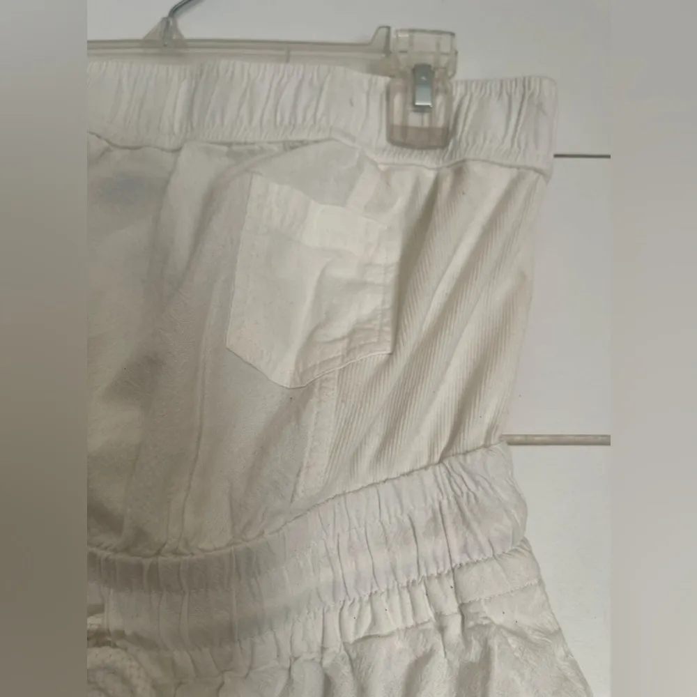 Free People FP Beach Akoi Tube Romper
Dress Ivory Smocked Solid nwot - Image 7