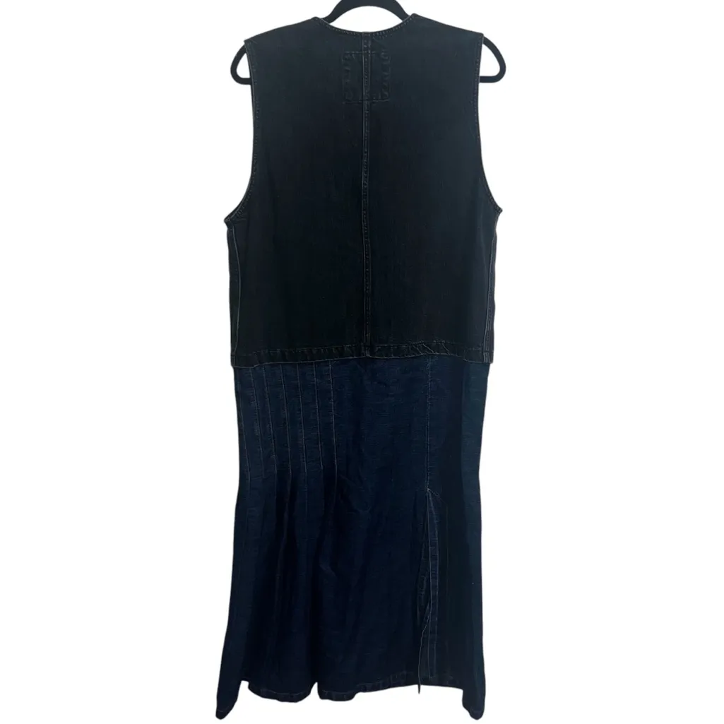 NEW NWT Rachel Comey Verno Denim Sleeveless Midi Dress Black/Blue - Image 9