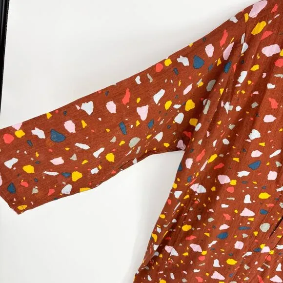 Madewell ‎ Short Robe Jacket Size Small Terrazzo - Image 9