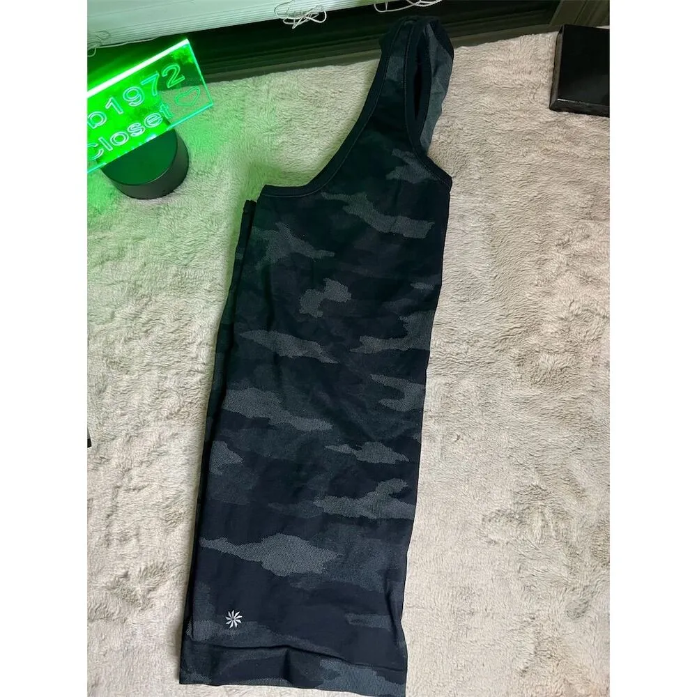 Athleta Women's Camo Racerback Tank Top Black Size M Standard Activewear - Image 8