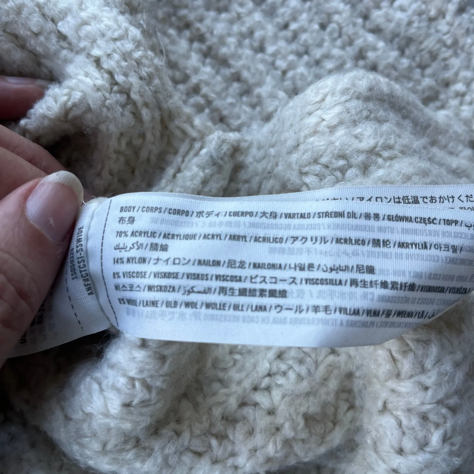 Abercrombie & Fitch Chunky Turtleneck Womens Sweater Sz XS Fisherman Oversized - Image 11