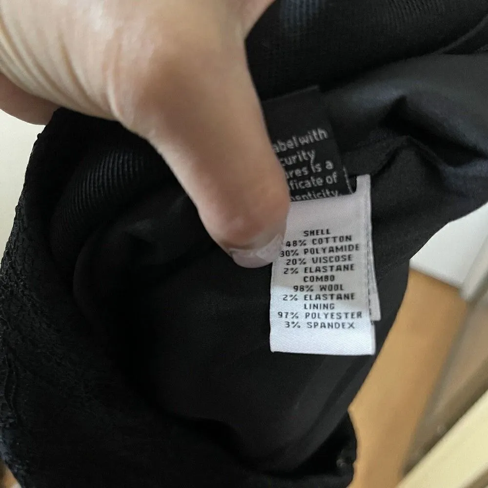 NEW! Diane Von Furstenberg DVF elley mini bonded lace black skirt size 6 - Image 5