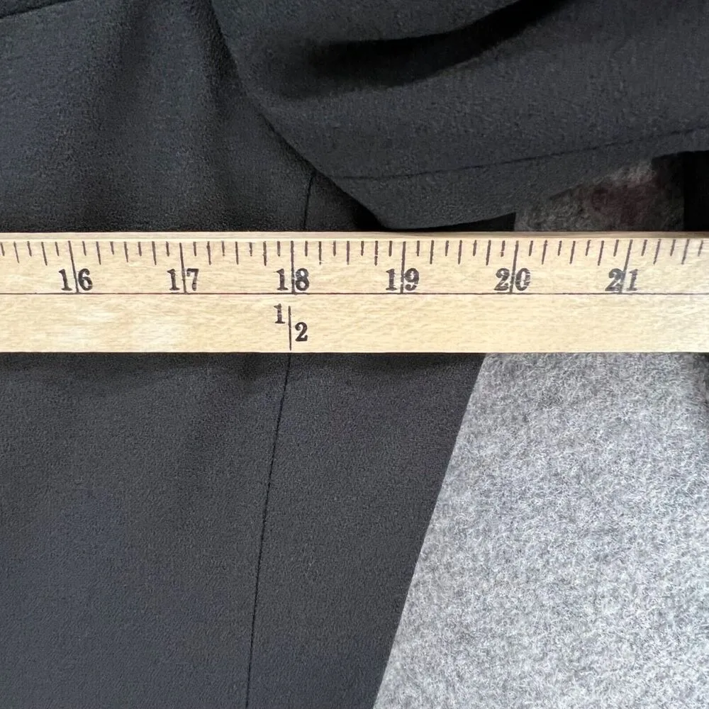 Evan Picone Blazer Womens 12 Black Two Button Lined Career Timeless Minimalist - Image 8